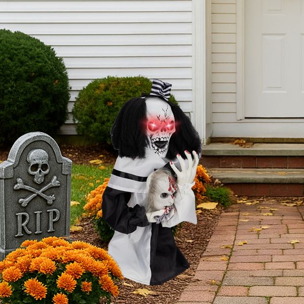 halloween scary clown decoration