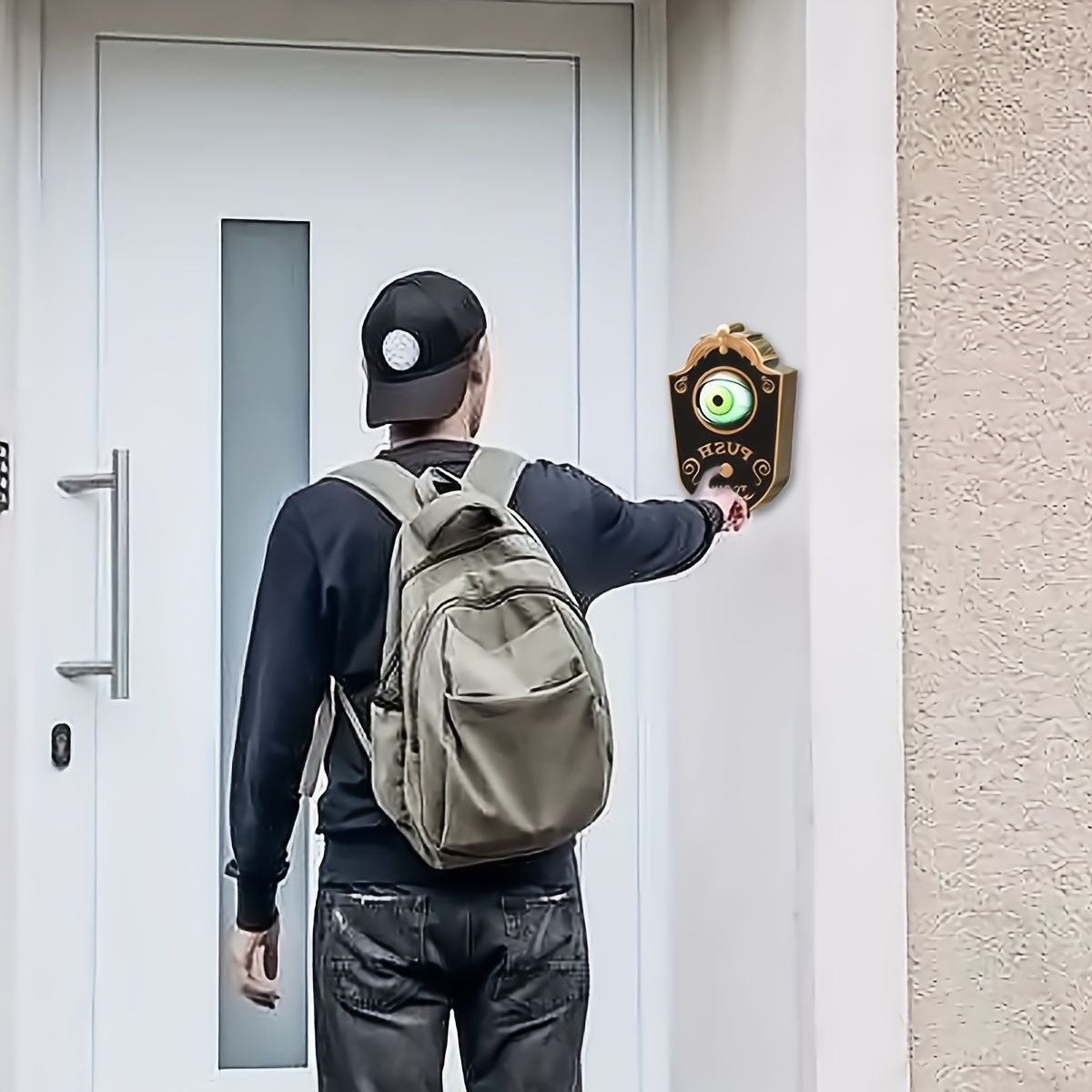 ghost doorbell halloween decoration