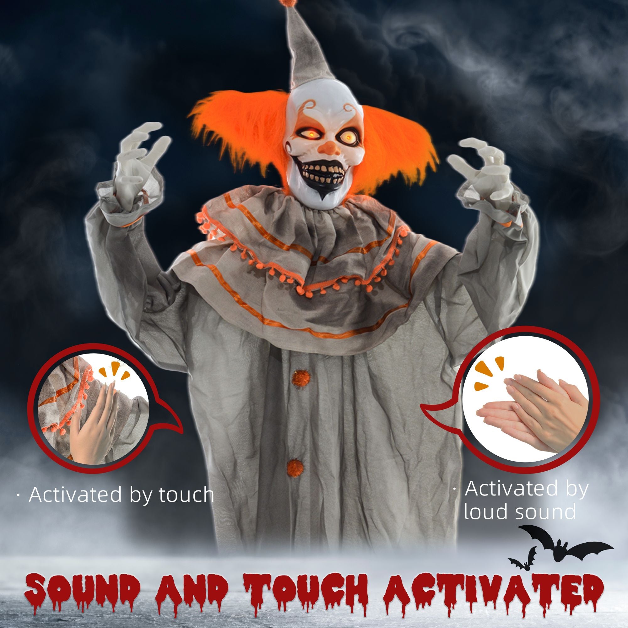 Life Size Halloween Animatronic Clown