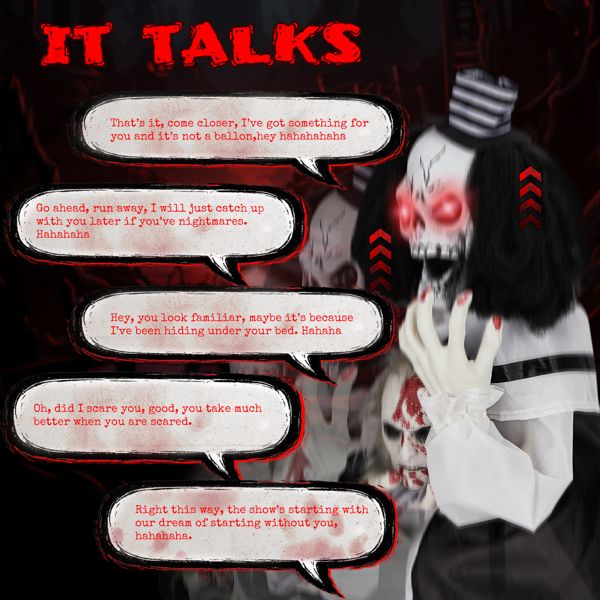 halloween scary clown decoration