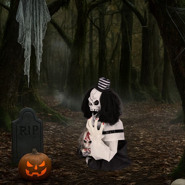 halloween scary clown decoration